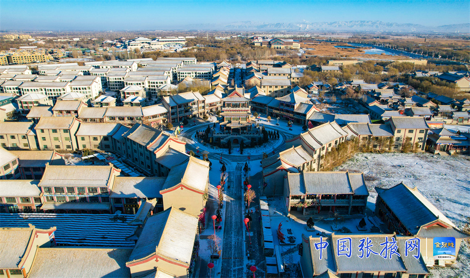 【組圖】甘肅張掖：銀裝素裹 古城甘州煥新韻